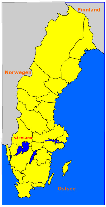 Karte Vaermland